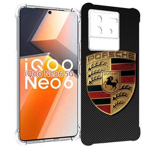 Чехол MyPads порш porsche 1 для Vivo iQoo Neo 6 5G задняя-панель-накладка-бампер