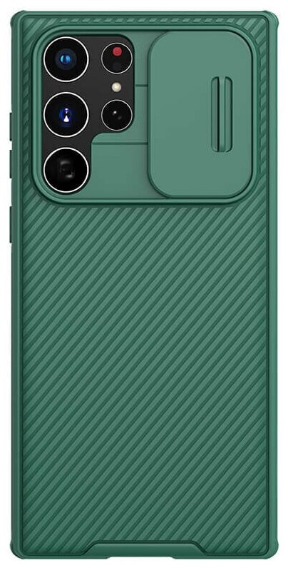 Накладка Nillkin Cam Shield Pro пластиковая для Samsung Galaxy S22 Ultra SM-S908 Green (зеленая)