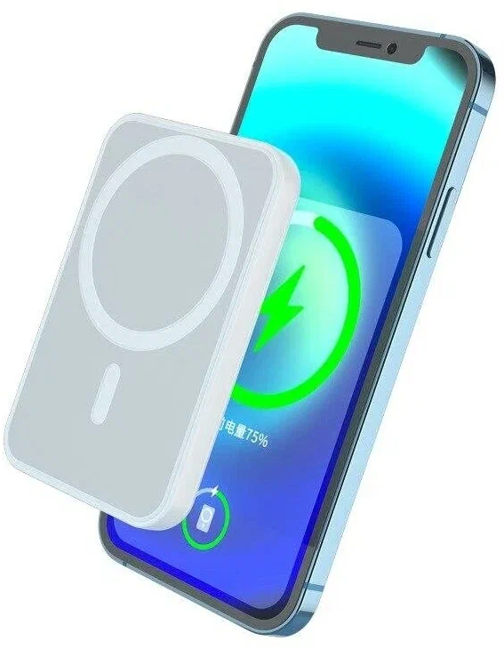 Портативный аккумулятор MagSafe на 10000 mAh + чехол Magsafe для Iphone 13, Набор аксессуаров 2 в 1 для Iphone, WinStreak