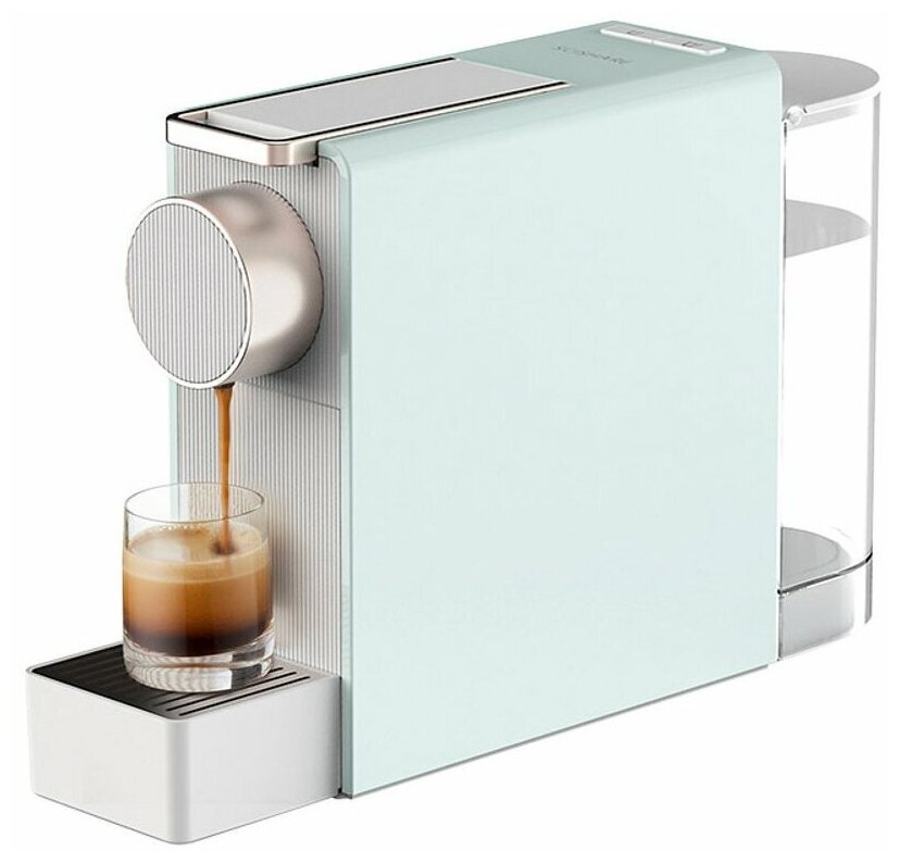 Кофемашина капсульная Scishare Capsule Coffee Machine Mini S1201 (Mint Green) - фотография № 1