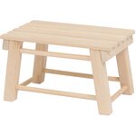 Табурет-скамейка KETT-UP NATURE, H23см, без покрытия, деревянная - изображение