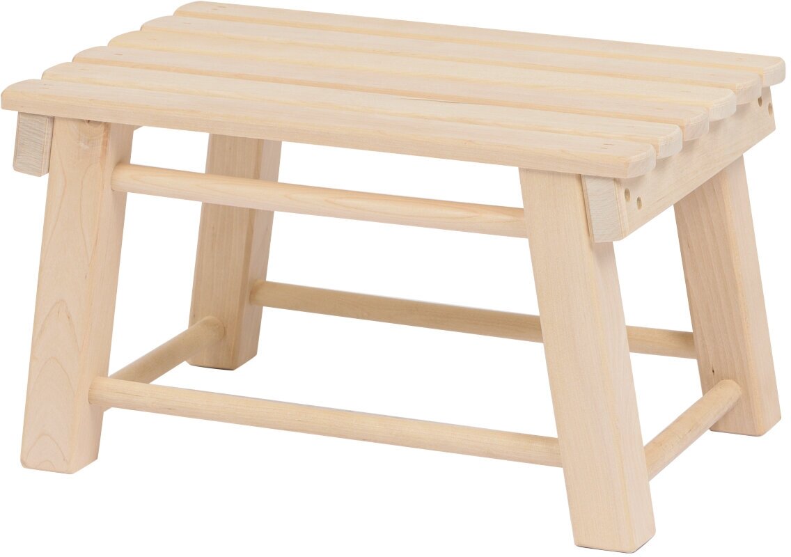 фото Табурет-скамейка KETT-UP NATURE, H23см, без покрытия, деревянная