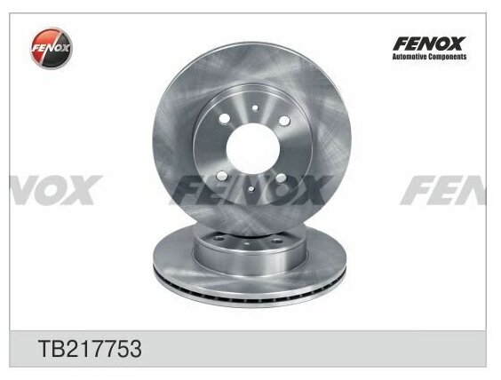 Диск тормозной передний FENOX TB217753 для а/м Hyundai Accent LC, Accent ТагАЗ, 241х19 мм.