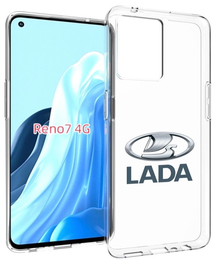 Чехол MyPads Lada-ваз-4 мужской для OPPO RENO 7 4G задняя-панель-накладка-бампер