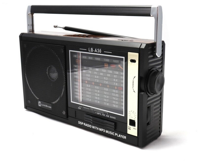 Радиоприёмник от сети /Всеволновый AM FM SW mp3 / радиоприемник Luxe Bass LB-A30