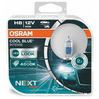 Лампа автомобильная H8 (35) PGJ19-2+100% COOL BLUE INTENSE (NextGen) (евробокс, 2шт) до 4800K 12V OSRAM