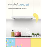 Встраиваемая вытяжка Comfee CHT600W, цвет корпуса белый, цвет окантовки/панели белый