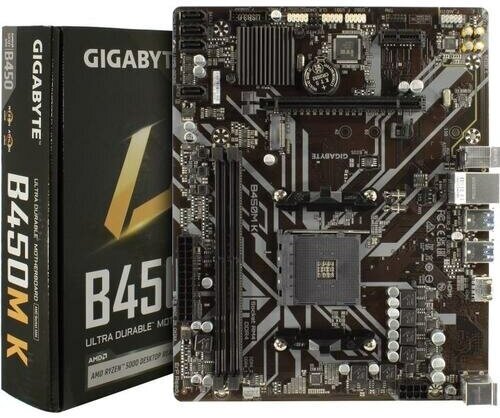 Материнская плата GIGABYTE B450M K (rev 10)