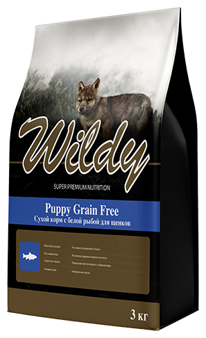 Wildy сухой корм для щенков с белой рыбой (wildy puppy grain free)