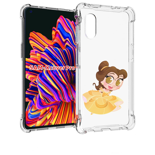 Чехол MyPads мини-принцесса женский для Samsung Galaxy Xcover Pro 1 задняя-панель-накладка-бампер