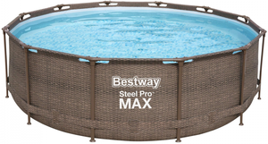 Бассейн каркасный BestWay Steel Pro MAX Ротанг 366*100см 56709