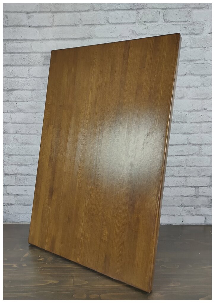 Столешница деревянная для стола, 140x75х4 см, цвет тёмный дуб
