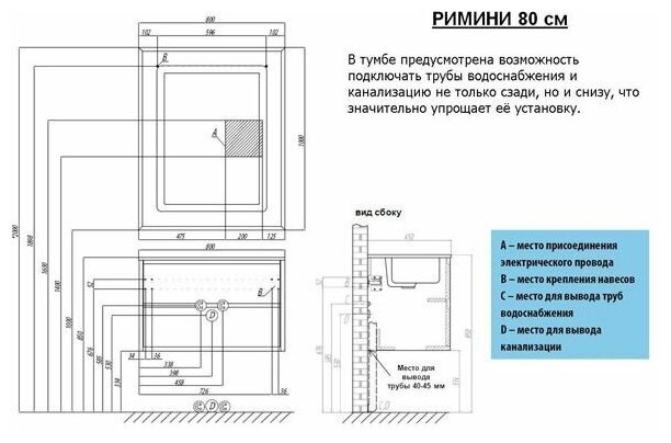 Тумба под раковину Акватон - фото №5