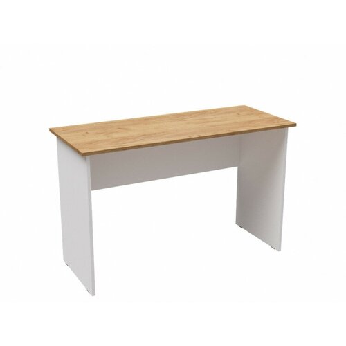 Стол письменный Лючия белый/дуб крафт золотой