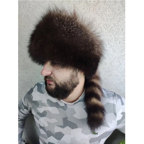 фото Шапка кубанка зимняя, подкладка, размер 59, коричневый ип сергеев с. с.