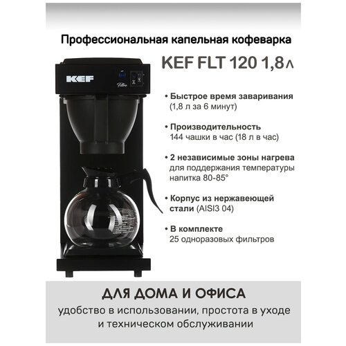 Фильтр-кофемашина KEF FLT 120 (FLT120) 1,8 л.