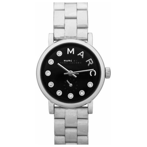 Оригинальные женские часы Marc Jacobs Sally Black Dial Stainless Steel Ladies Watch MBM8672