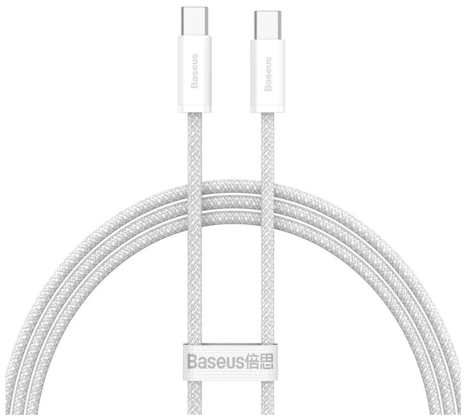 Кабель Baseus Dynamic Series Fast Charging Data Cable (CALD000216), USB Type-C - USB Type-C, 100W, 5A, 1 м, серый