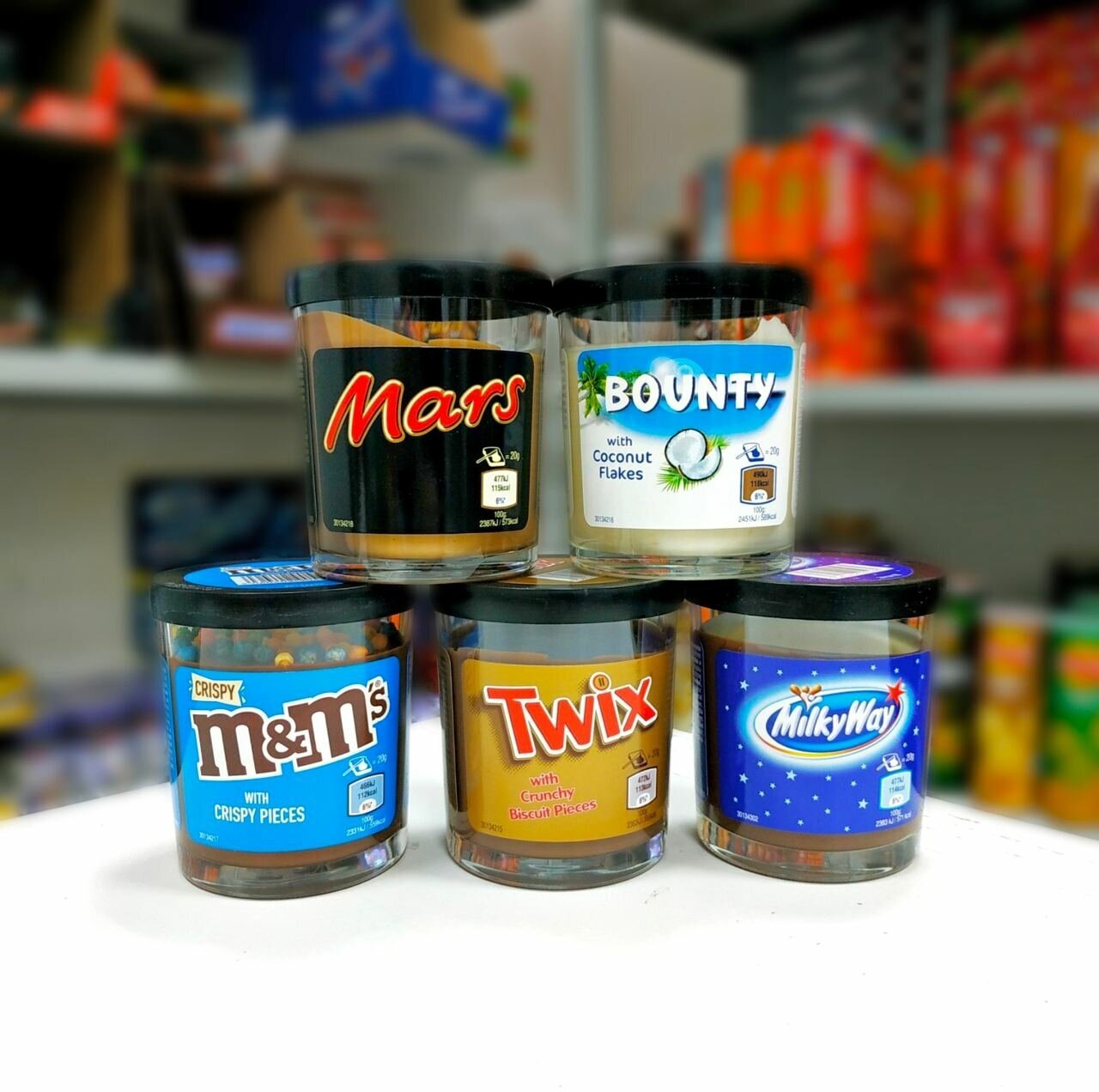 Шоколадная паста Milky Way/Милки Вэй Twix(Твикс) Mars/Марс Bounty (Баунти) M&M's/Эмендемс большое ассорти из Великобритании набор 5 шт х 200г