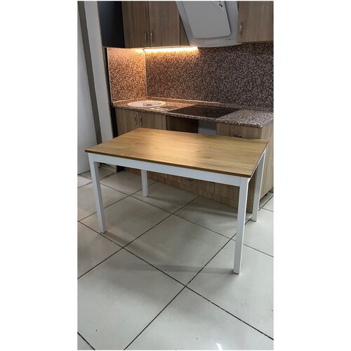 Обеденный стол Оскар из массива сосны. деревянный, белый