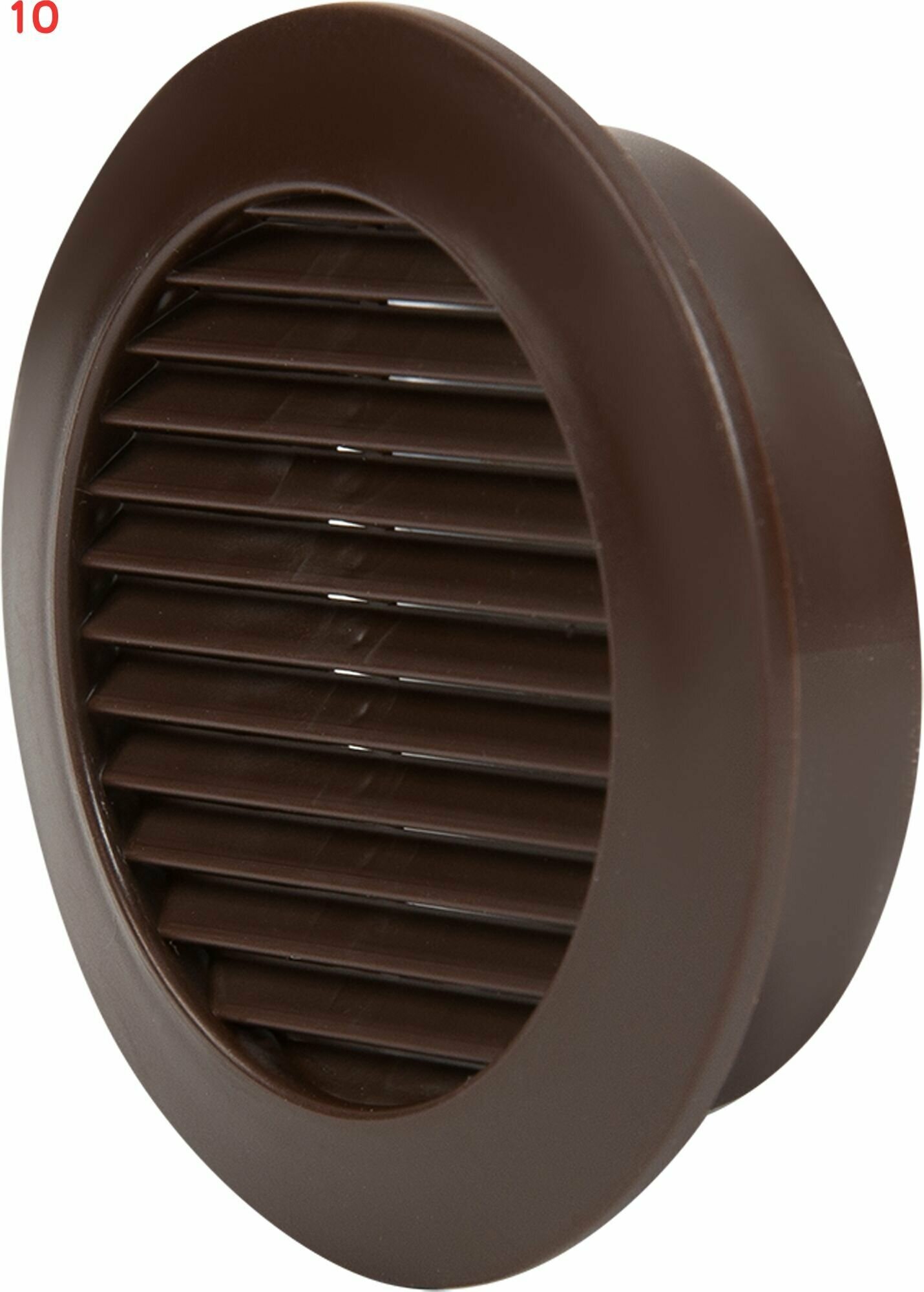 Решётка вентиляционная D58 мм полистирол цвет коричневый (10 шт.)