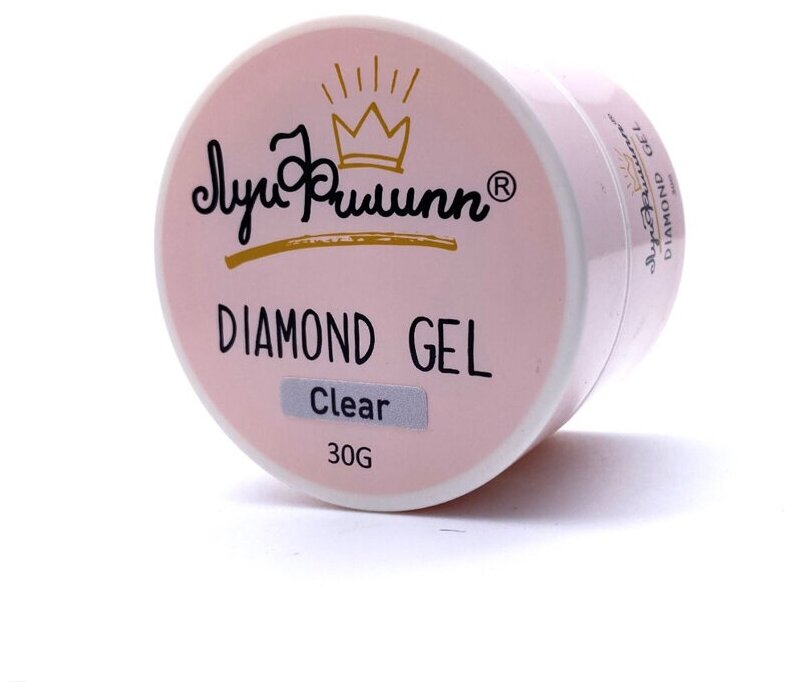 Гель для наращивания ногтей Луи Филипп Diamond Gel Clear, 30 г