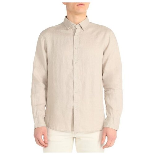 Рубашка Maison David, размер 3XL, светло-серый рубашка maison david размер 3xl светло коричневый