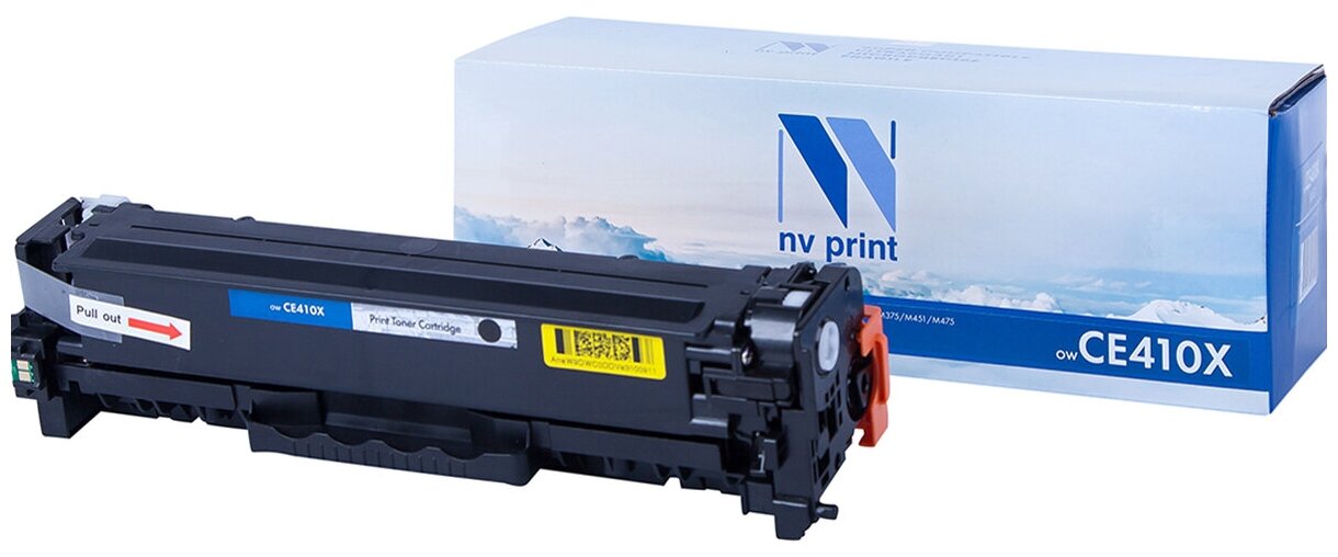 Лазерный картридж NV Print NV-CE410XBk для HP LaserJet Color M351a, M375nw, M451dn, M451dw, M451nw, M475dn(совместимый, чёрный, 4000 стр.)