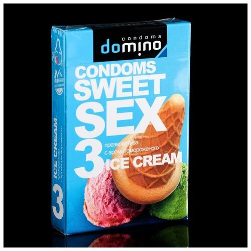 Презервативы Domino sweet sex ice cream,3 шт.