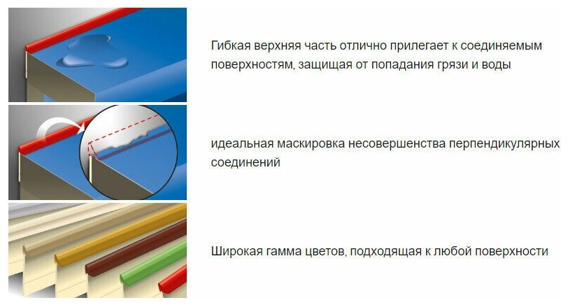 Лента уплотнительная силиконовая для столешницы Thermoplast AP632 , Ванильный 7041, длина 4,2м , альтернатива герметику - фотография № 4