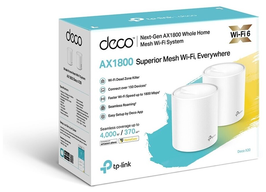 TP-Link Deco X20 (2-pack) Точка доступа Deco X20(2-pack)