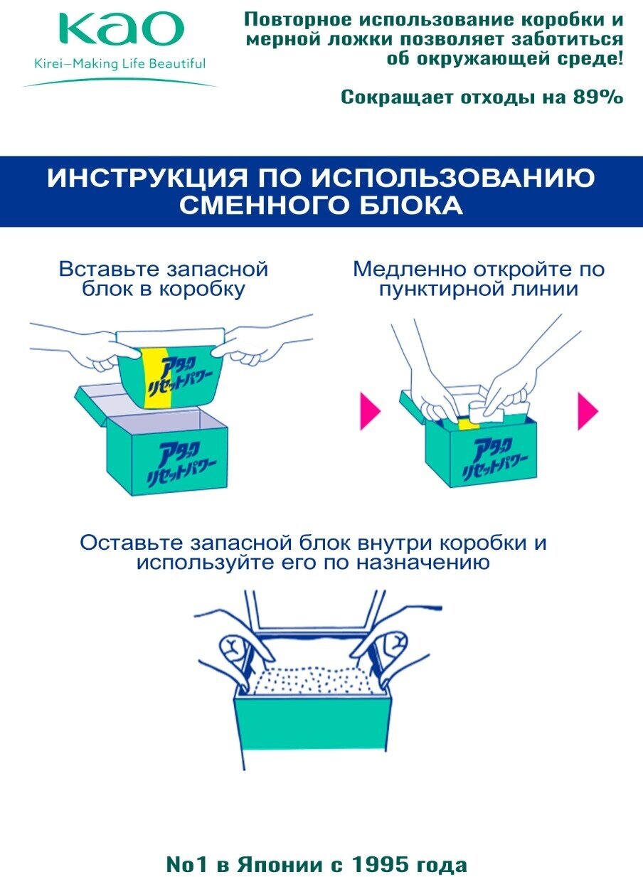 Порошок стиральный Attack BioEX, концентр., универсальный, 1 кг - фото №9