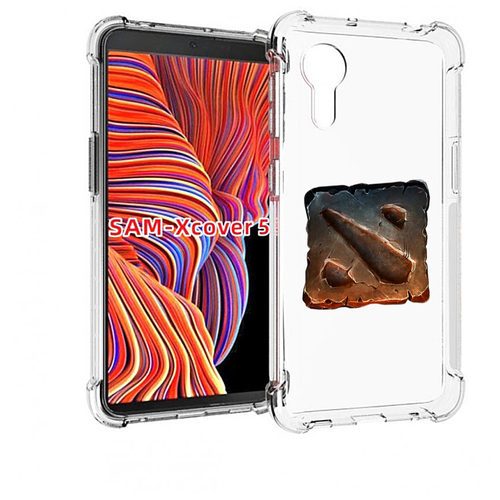 Чехол MyPads dota 2 логотип 2 для Samsung Galaxy Xcover 5 задняя-панель-накладка-бампер
