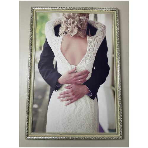 Картина на холсте в раме DariArt «Молодожёны» 97*68 см