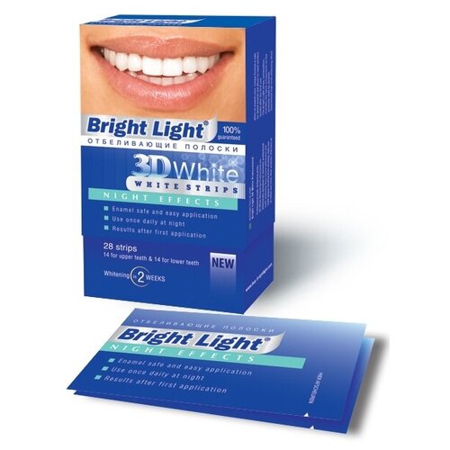 Полоски Bright Light Night Effects ночные отбеливающие полоски bright light perfect effects для чувствительных зубов