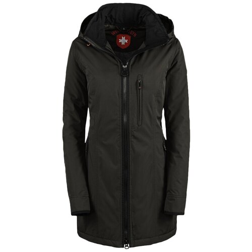 фото Куртка wellensteyn демисезонная, средней длины, утепленная, размер s, зеленый