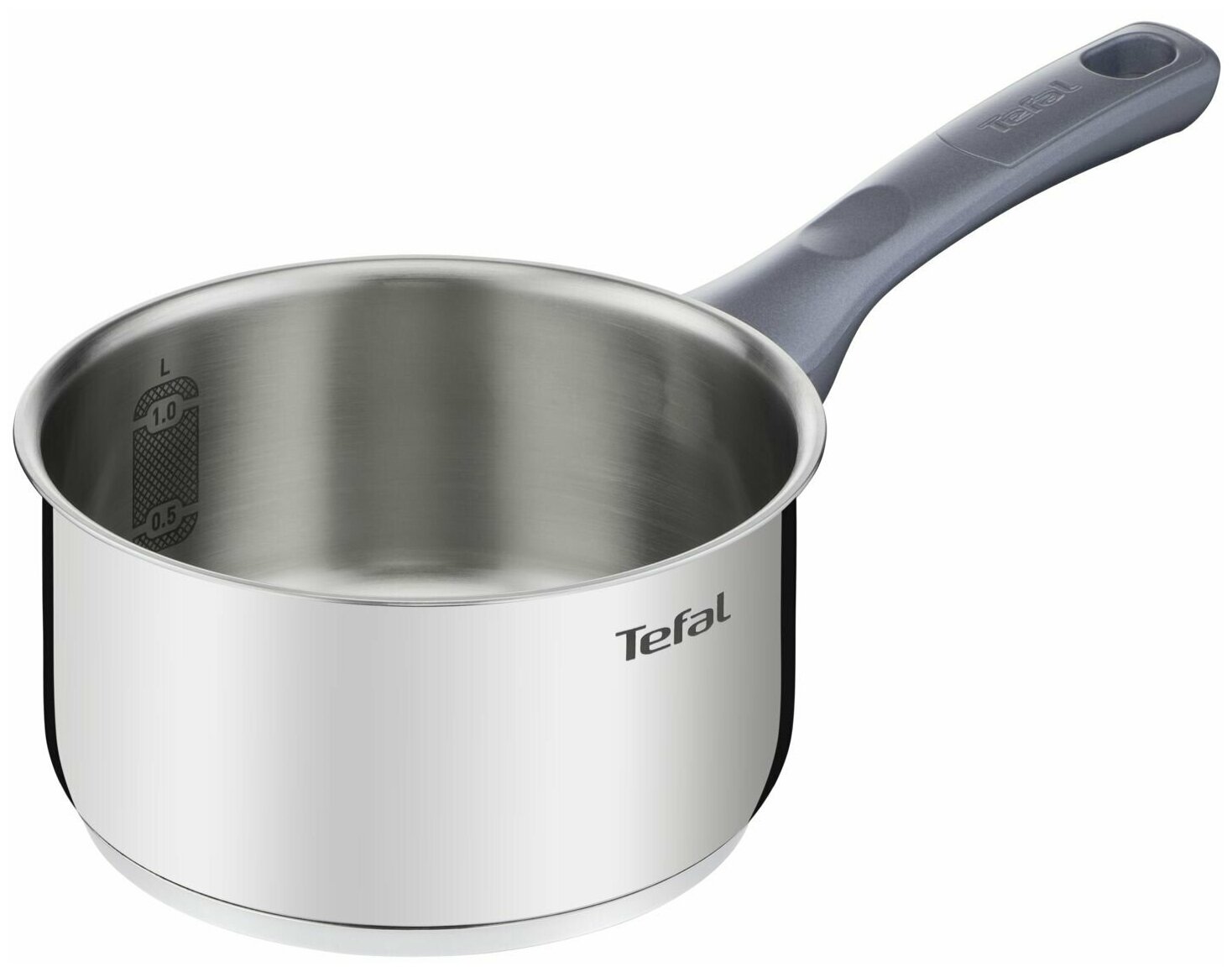 Ковш 18 см Tefal Daily cook G7122345 с крышкой, из нержавеющей стали, для всех типов плит, включая индукционные