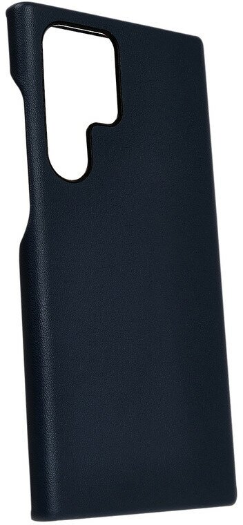 Чехол для Samsung Galaxy S23 Ultra Кожаный (Leather Co)-Синий