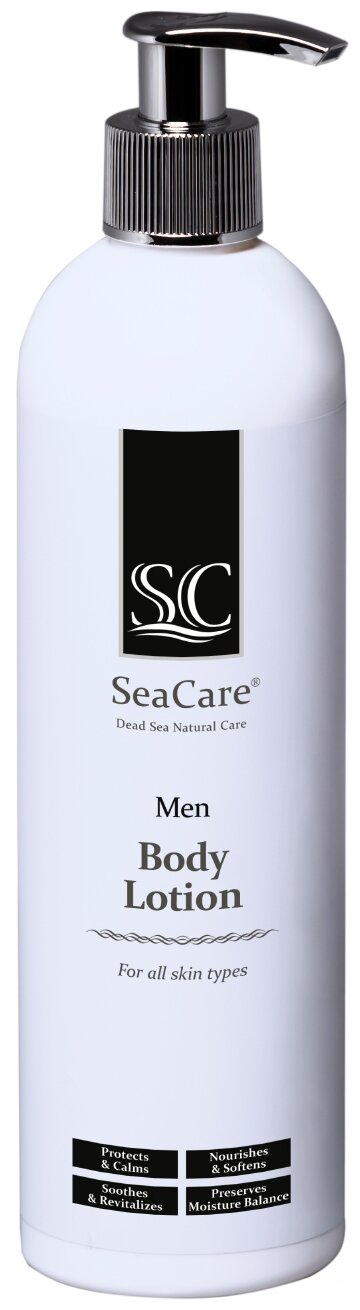 фото SeaCare Лосьон для тела мужской с Минералами Мертвого моря, Алоэ Вера и натуральными маслами для всех типов кожи
