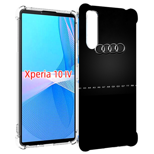 Чехол MyPads audi ауди 1 мужской для Sony Xperia 10 IV (10-4) задняя-панель-накладка-бампер