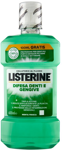 Listerine Ополаскиватель для зубов и десен нежный вкус 600мл