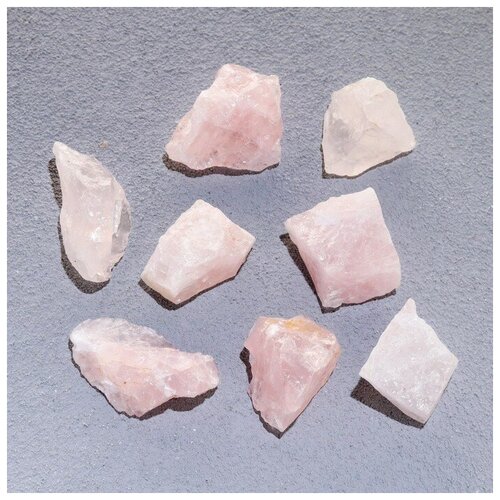 Набор для творчества Розовый кварц, кристаллы, фракция 2-3 см, 100 г чокер stel shu цитрин аметист амазонит кварц розовый кварц длина 45 см розовый желтый