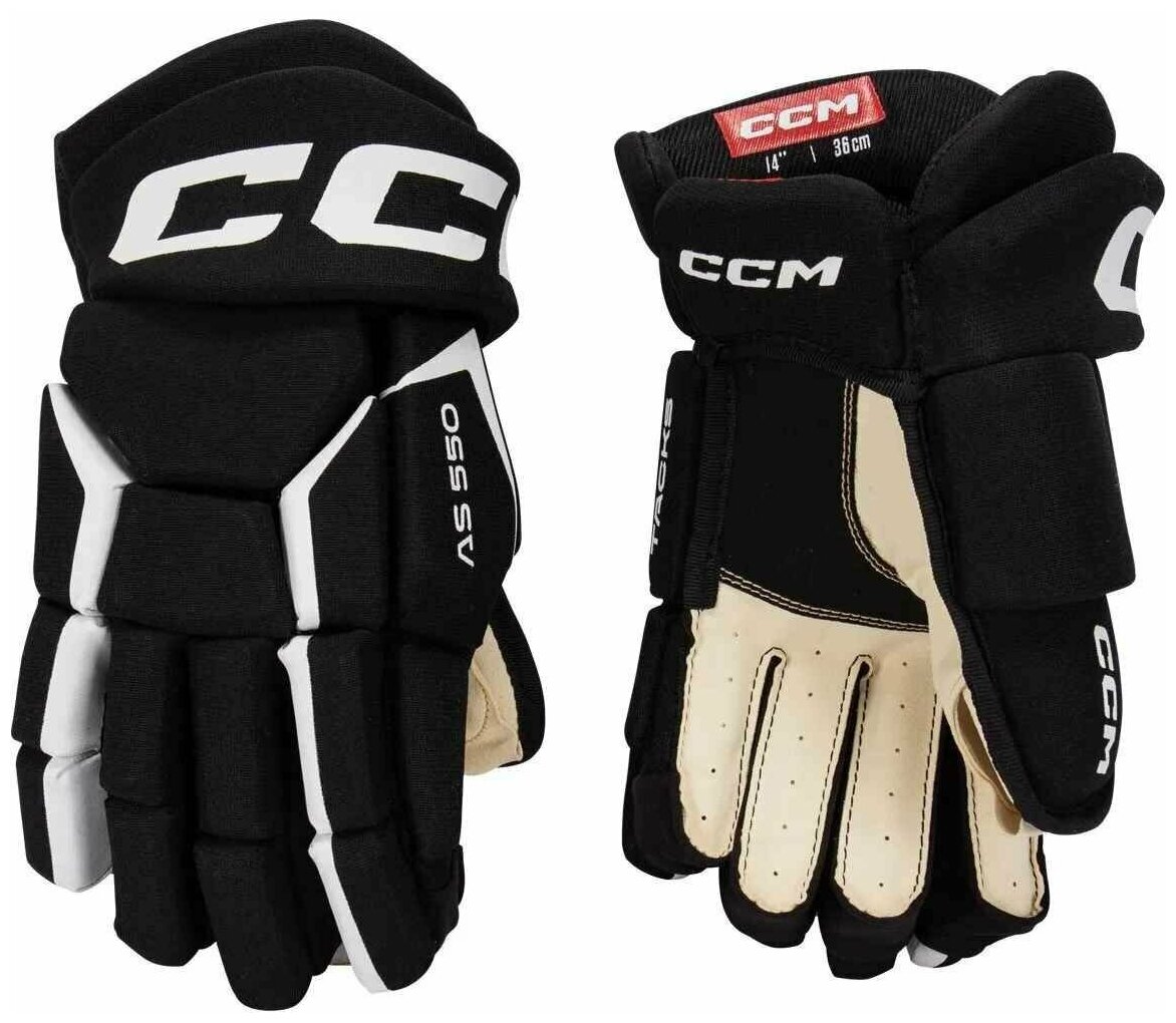 Перчатки CCM TACKS AS 550 SR (NAV/WHT 14")