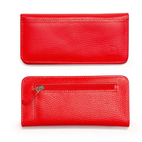 фото Кошелек hellenberg, фактура зернистая, красный