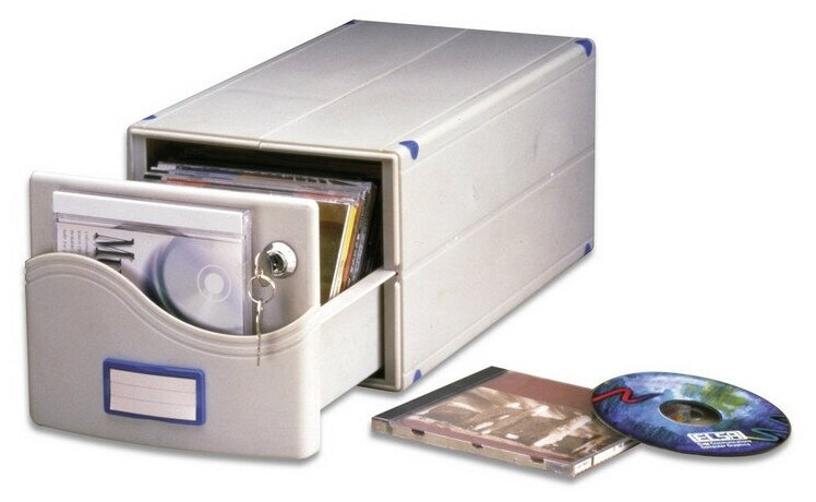 Бокс для CD/DVD дисков ProfiOffice МВ-30 SL на 30 дисков, серый (МВ-30 SL)