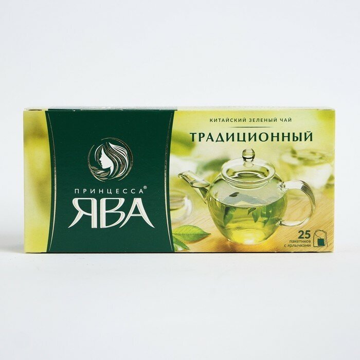 Чай зеленый Принцесса Ява Традиционный в пакетиках, 25 пак. - фотография № 10
