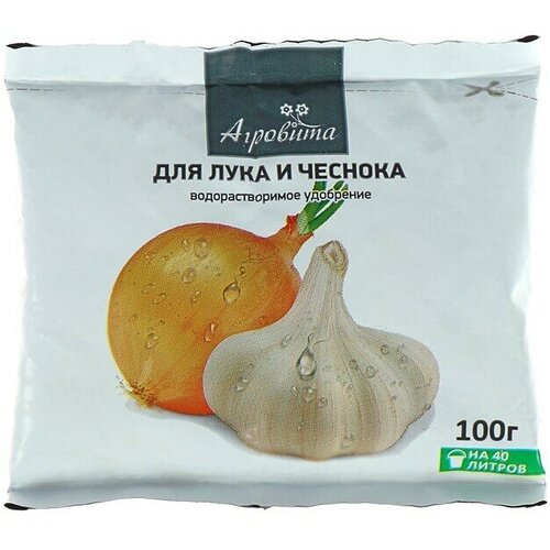 Удобрение водорастворимое Агровита, для лука и чеснока, 100 г 3 шт. биогумус ultraeffect bioline корневая подкормка 1 2 литра