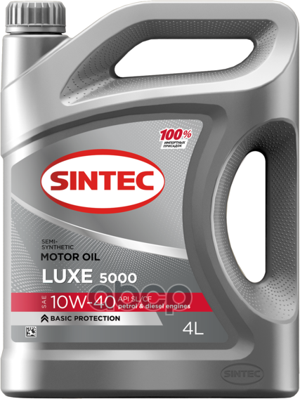 SINTEC Масло Моторное Sintec Luxe 5000 10W-40 Полусинтетика 4Л 600232