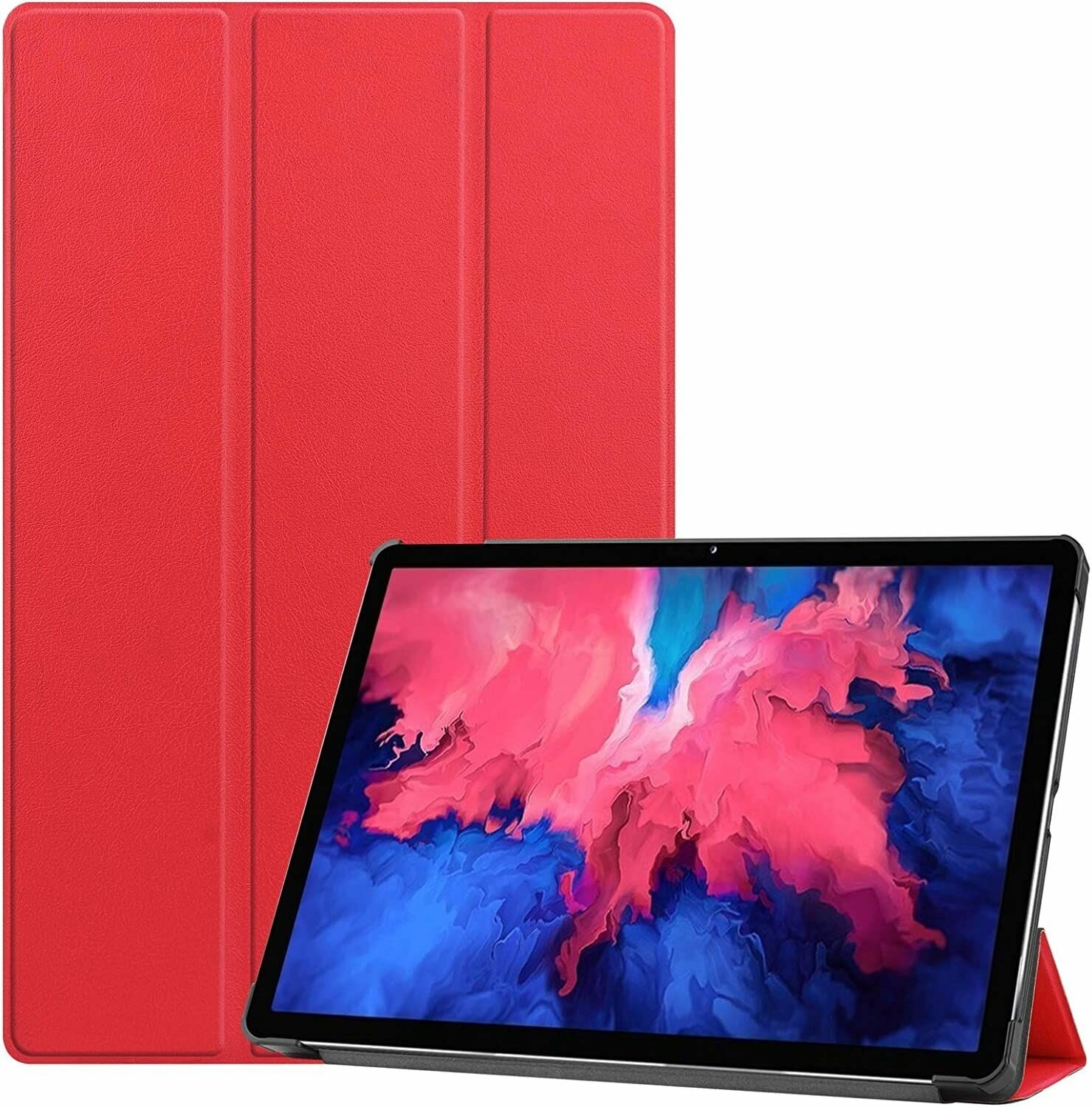 Умный чехол для Lenovo Tab P11 (TB-J606) и P11 Plus (TB-J616), красный