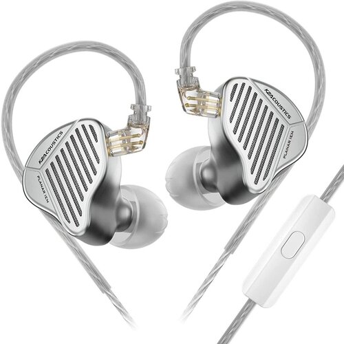 Наушники KZ Acoustics PR1 Hi-Fi с микрофоном серебристый 8290₽